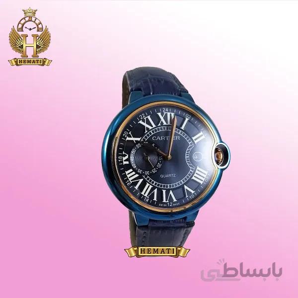 ساعت مردانه کارتیر بالن بلو CARTIER BALLON BLEU سرمه ای-رزگلد