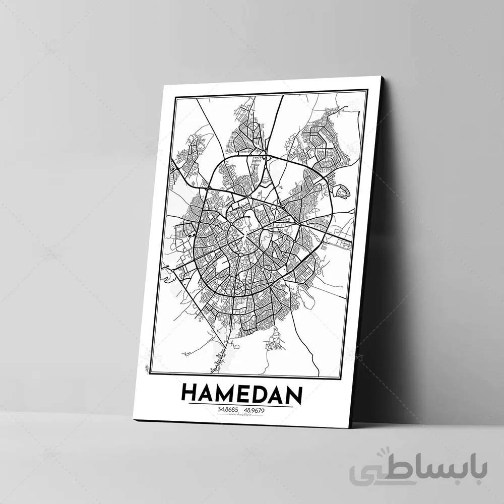 تابلو شاسی آواویز مدل نقشه همدان کد Avaviz-Map-4G1305