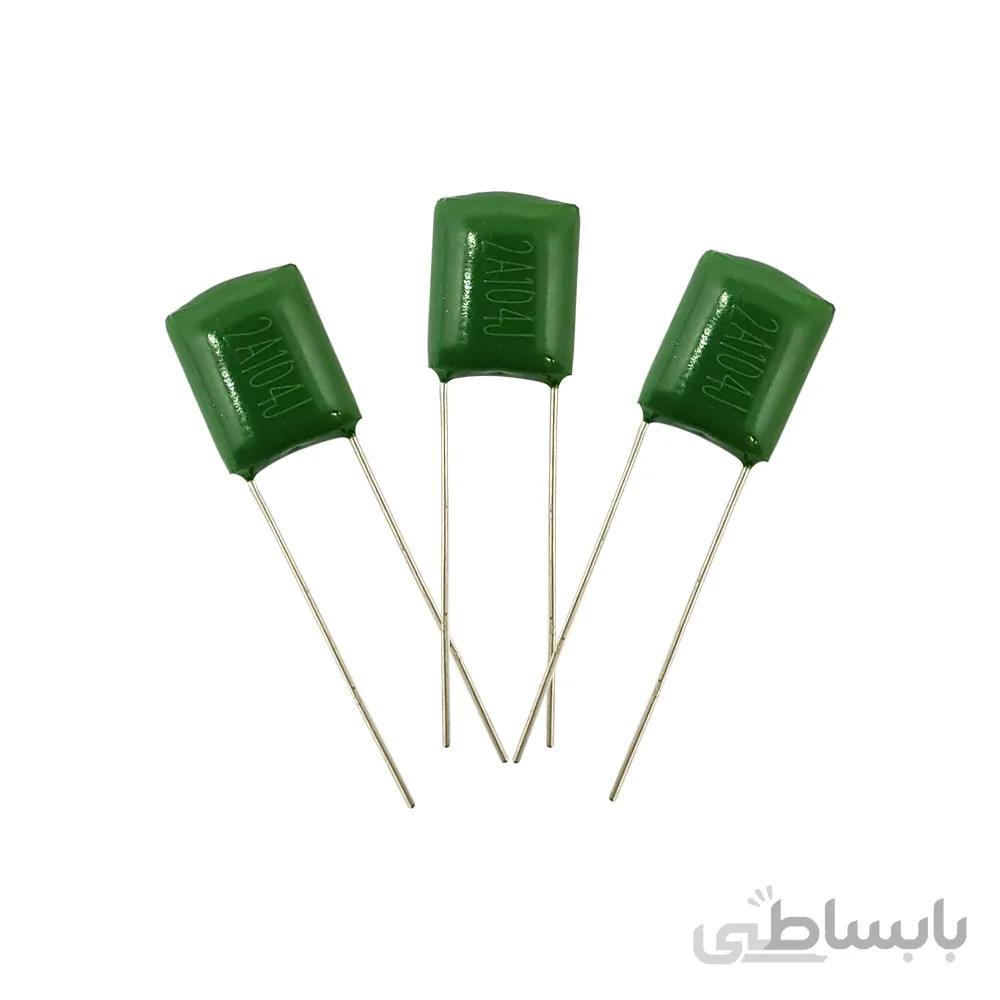خازن پلیستر (104) 100nF-100V