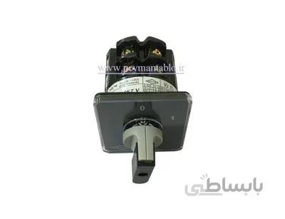 کلید سلکتور (گردان) سه فاز و نول (چهار پل)، یکطرفه ، 25 آمپر ، KAVEH