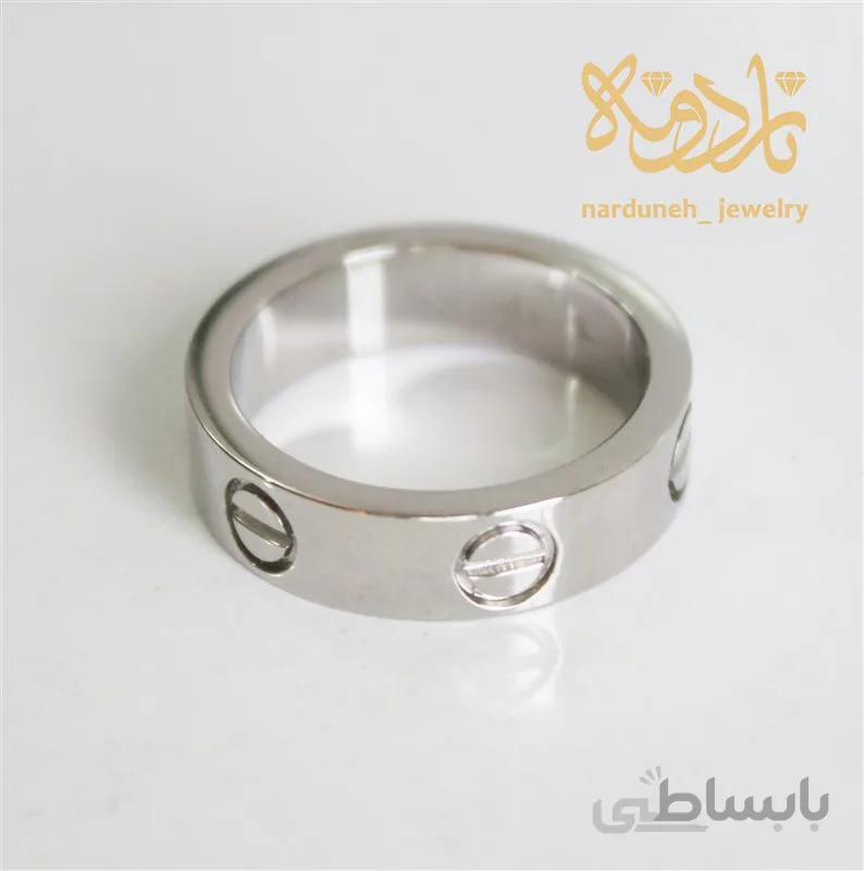 انگشتر رینگ کارتیر لاو استیل - ضخیم