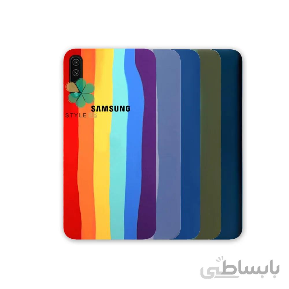 قاب سیلیکونی گوشی سامسونگ samsung galaxy a50 مدل رنگین کمانی ویتنامی اصل