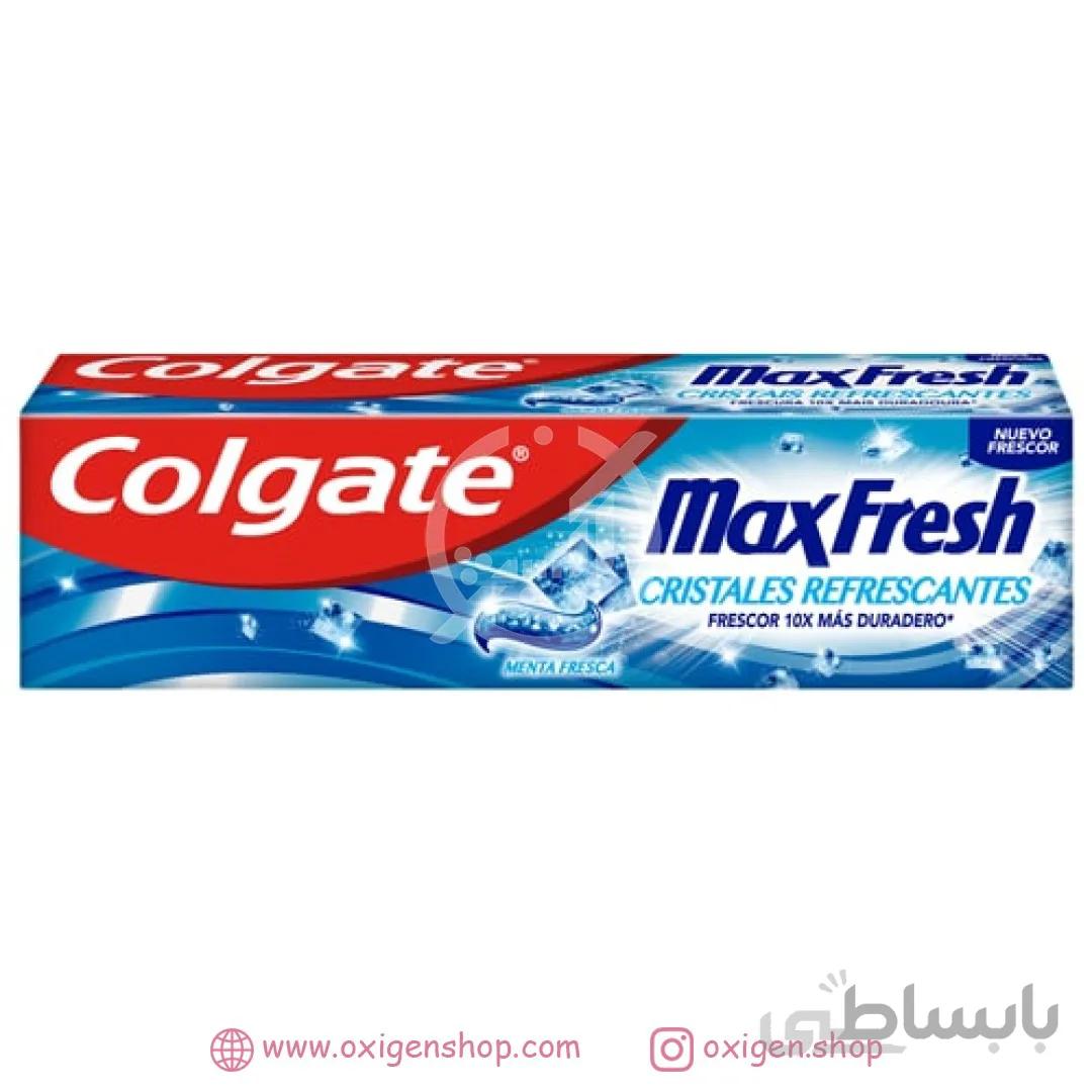 خمیر دندان کلگیت مدل Max Fresh Cristales Refrescantes ا Colgate Max Fresh Cristales Refrescantes