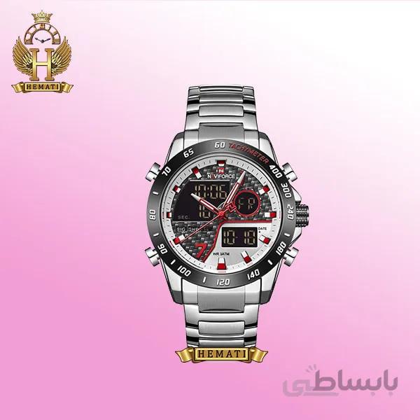 ساعت مچی مردانه نیوی فورس naviforce nf9171m نقره ای