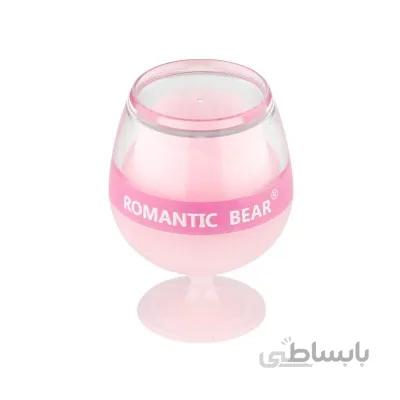 بالم لب طرح شراب رمانتیک romantic bear lip balm light in dark