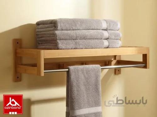 شلف دیواری حمام ا شلف چوبی