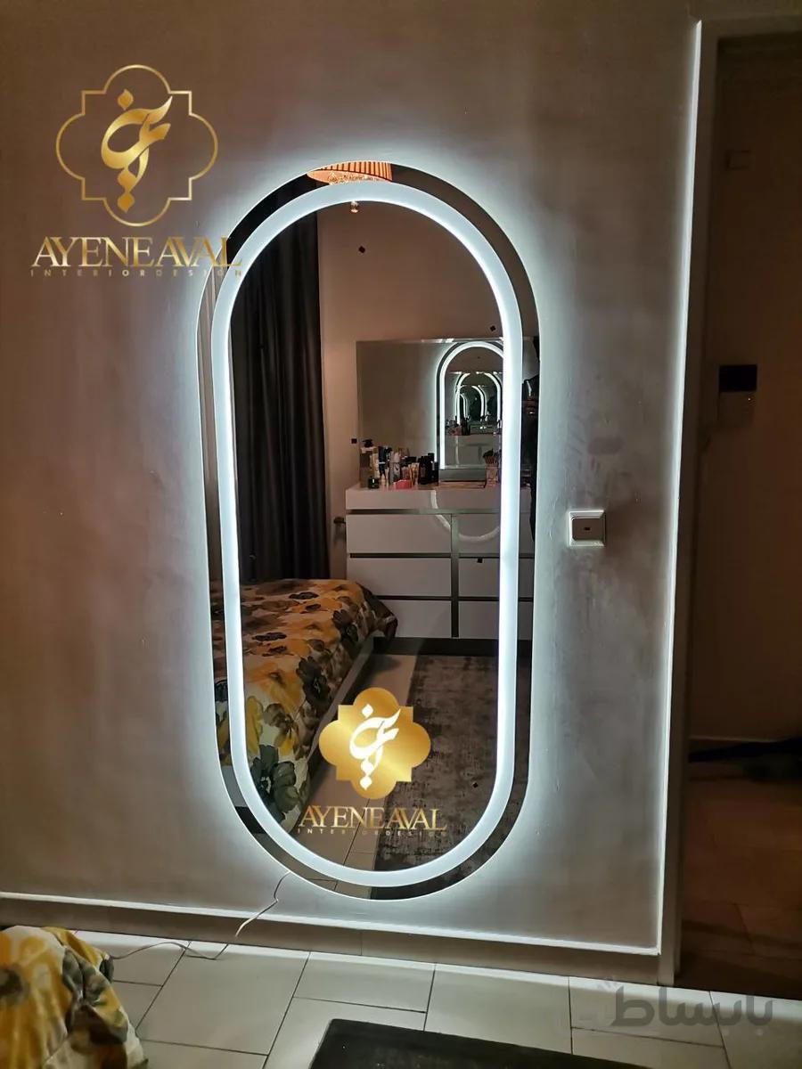 آینه قدی مدل سالوا بیضی سایز ۸۰*۱۸۰ ریموت دار