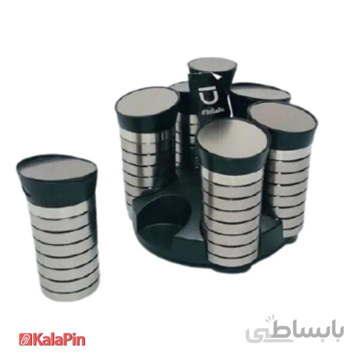 جا ادویه ۶ تایی استیل Bazen