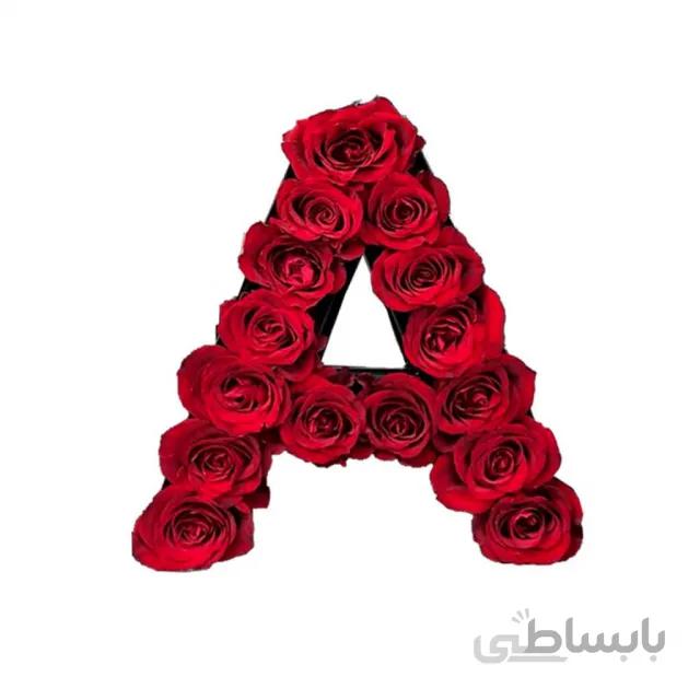 باکس گل حروف A