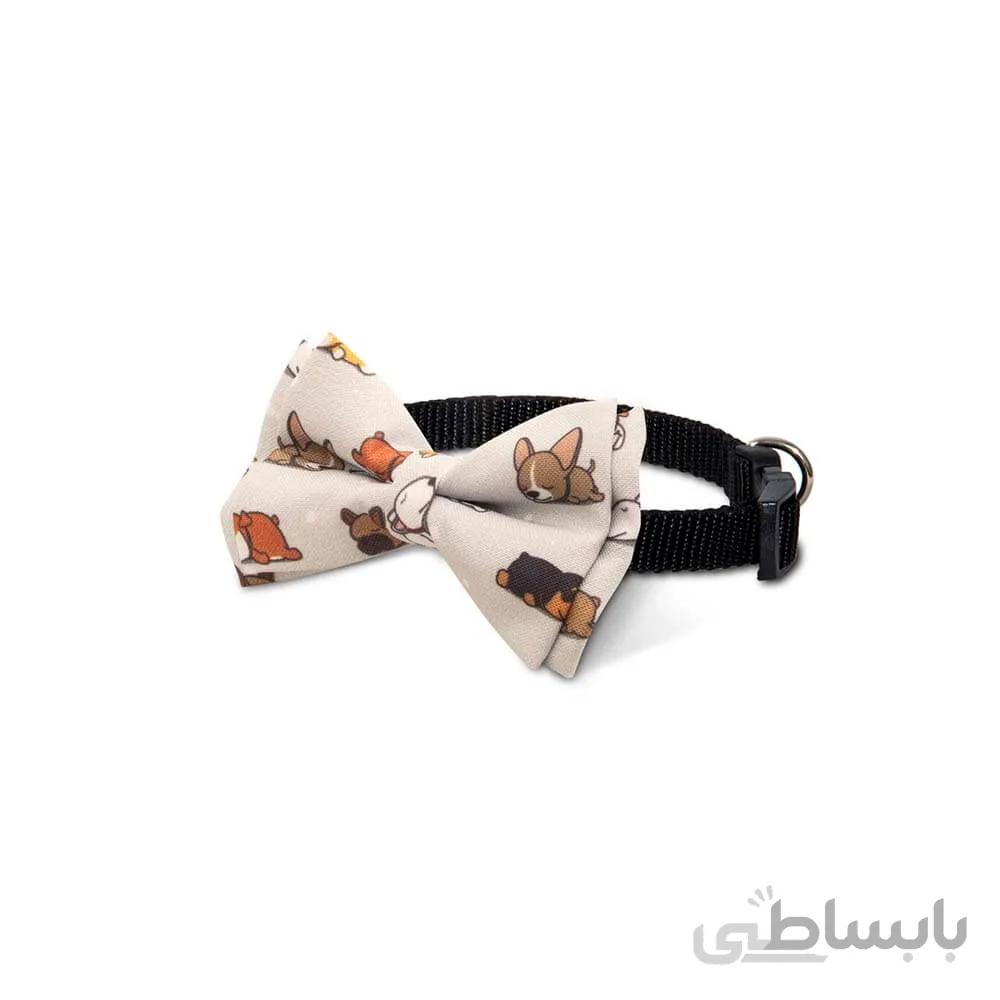 قلاده پاپیون گربه نیناپت مدل سگ خوابالو ا Ninapet Bow Tie For Cats Sleepy Dog Model