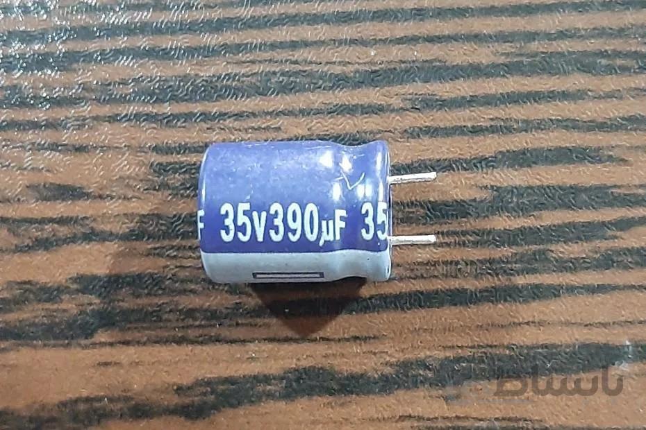 AiSHi 35V 390uF – خازن الکترولیت، ۳۵ ولت، ۳۹۰ میکروفاراد ا AiSHi