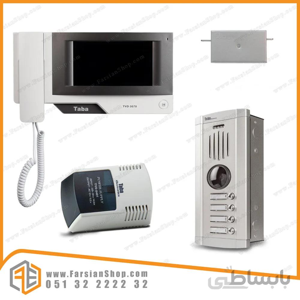 پکیج کامل آیفون تصویری تابا مدل 3070 با پنل 1860 کارتخوان