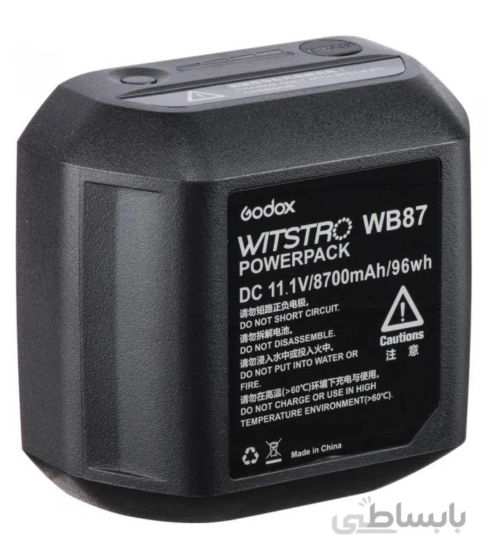 باتری گودوکس مدل WB87 مناسب برای فلاش‌های سری Godox AD600