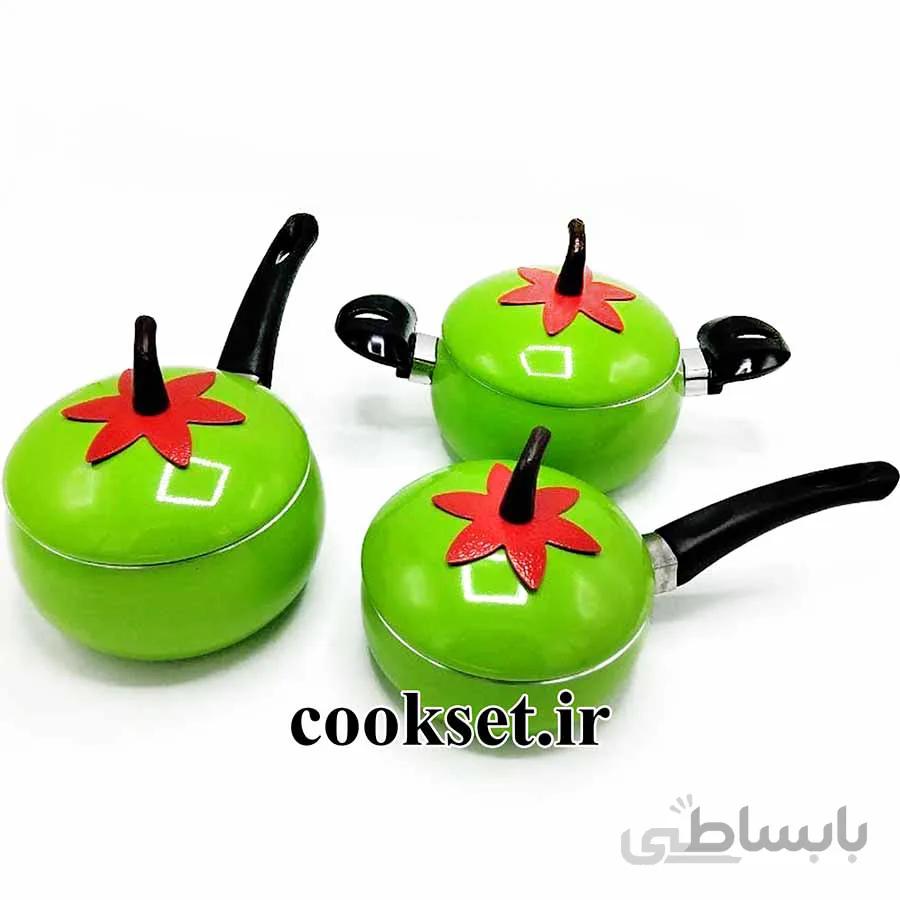 سرویس قابلمه نوزادی میوه ای طرح سیب
