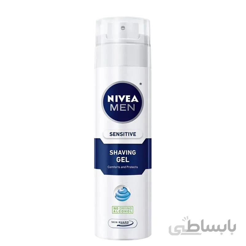 ژل اصلاح مردانه نیوآ مدل Sensitive حجم 200 میلی لیتر رنگ کربنی