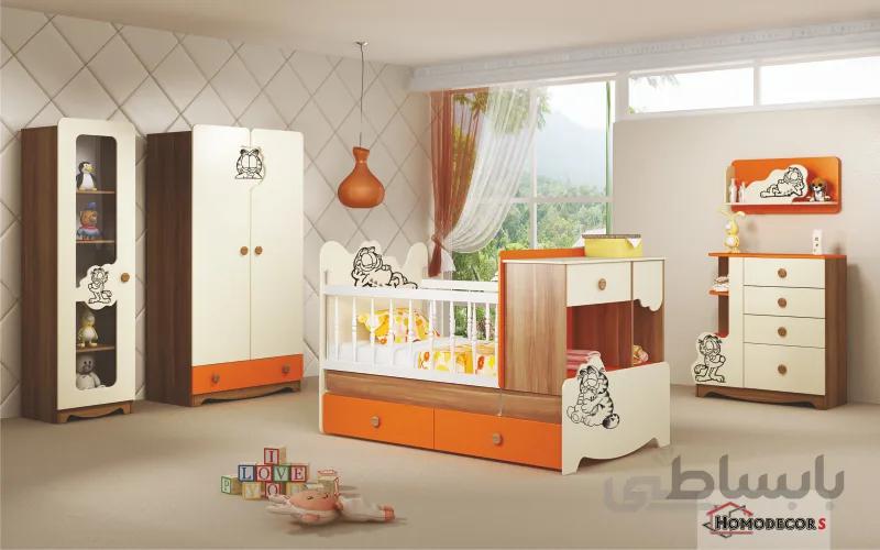 تخت خواب نوزاد کودک مدل c132