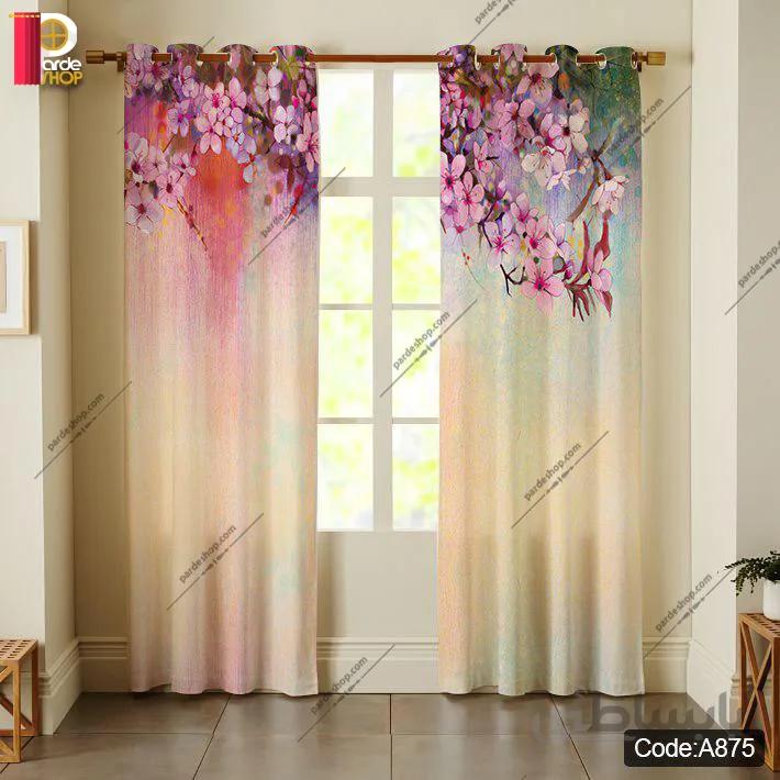 پرده پانچی چاپی کد A875