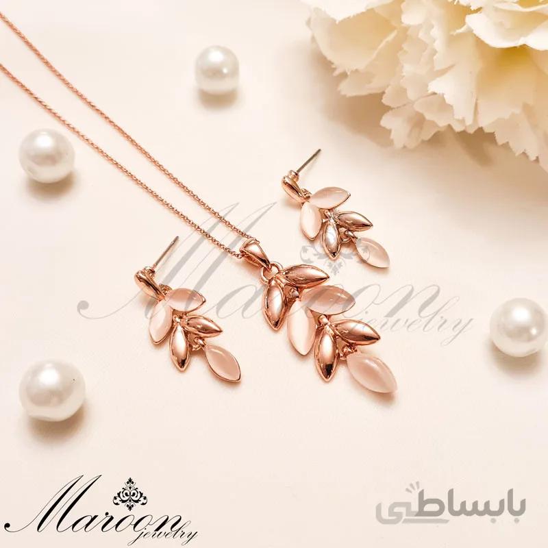 نیم ست گندمی طرح اپال مارون CS67