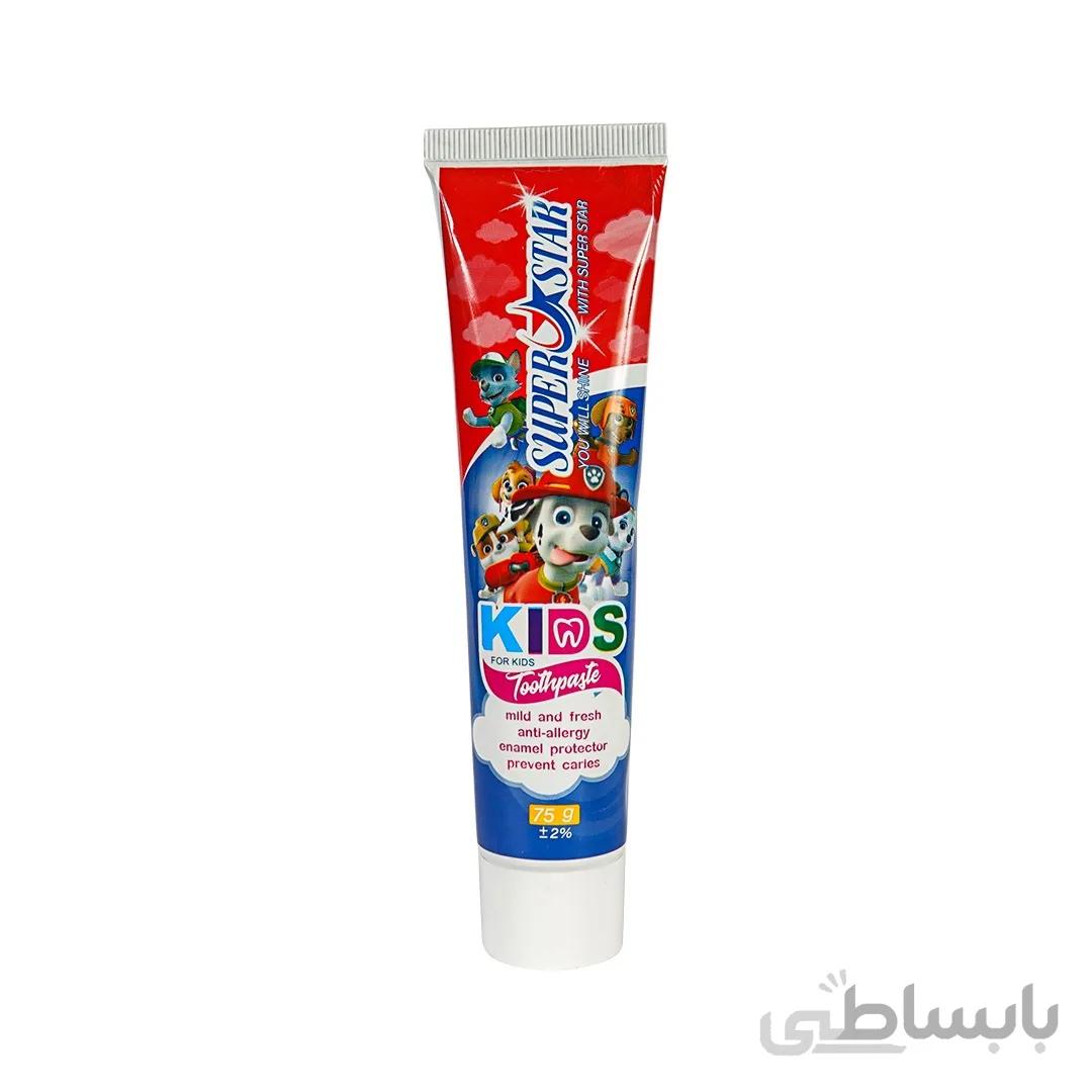 خمیردندان مناسب کودکان سوپراستار 75 میل