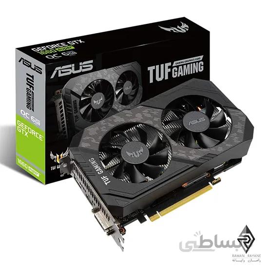 VGA ASUS TUF Gaming OC GeForce GTX1660 Super 6GB GDDR6 کارت گرافیک ایسوس ۱۶۶۰ سوپر ا VGA ASUS TUF Gaming OC GeForce GTX1660 Super 6GB GDDR6