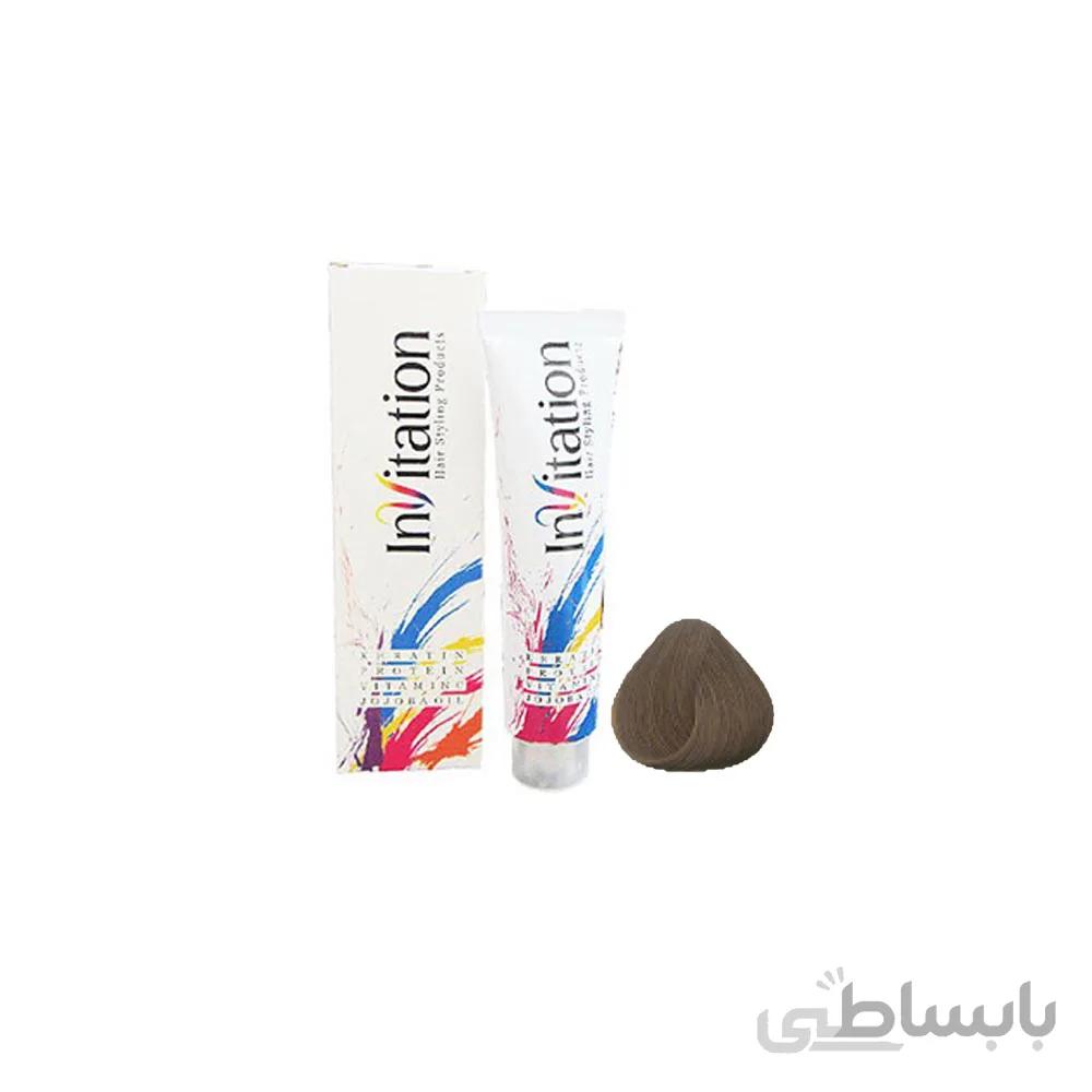 رنگ مو اینویتیشن شماره 5.1 حجم 120 میلی لیتر رنگ قهوه ای خاکستری روشن