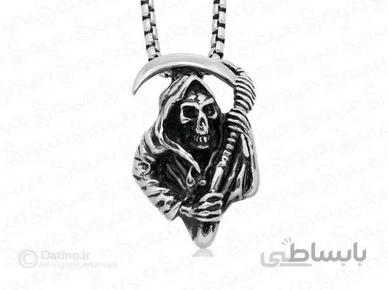 گردنبند مردانه جمجمه دروگر 13804