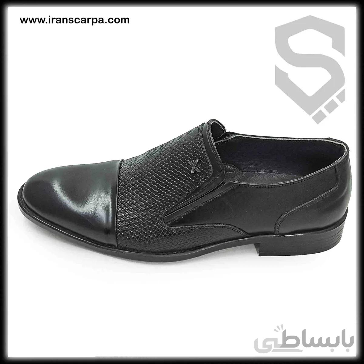 کفش مجلسی طرح دار مدل سانلو بی بند