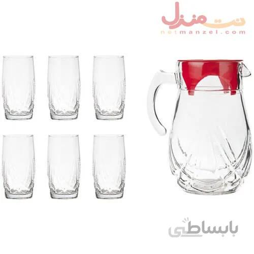 ست پارچ و لیوان کریستال نوری تازه سری آرنا