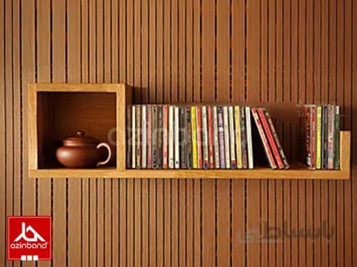 شلف دیواری چوبی ا با چوب درختان میوه یا جنگلی