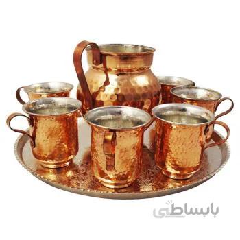 ست پارچ و لیوان 8 پارچه مسی توت کالا tootkala