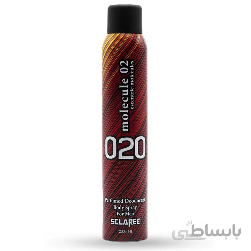 اسپری دیودرانت عطری مردانه مدل 020 اسکلاره 200 میل
