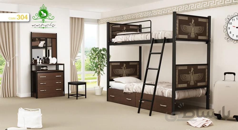 تخت خواب دو طبقه مدل فروهر