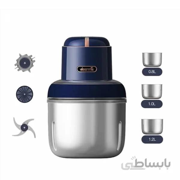 چرخ‌ گوشت و غذاساز شارژی شیائومی مدل Deerma DEM-JR081 ا deerma food processor dem-jr081