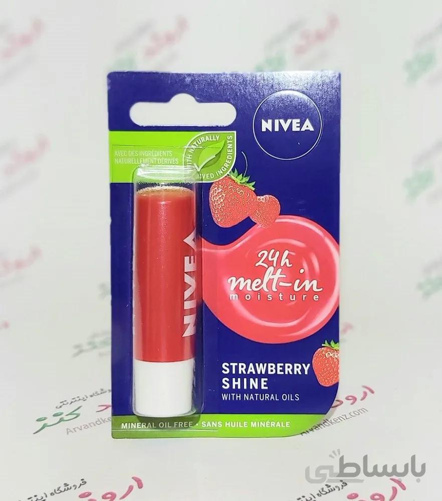 بالم لب نیوا NIVEA مدل STRAWBERRY SHINE