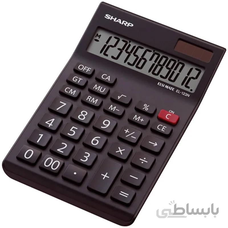 ماشین حساب رومیزی شارپ مدل EL-123N |مشکی ا SHARP EL-123N Calculator