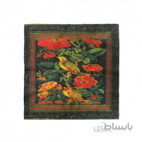 پوشت (دستمال جیب) گل و مرغ