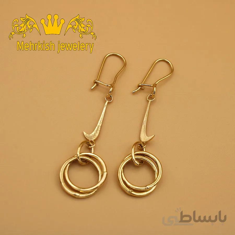 گوشواره آویز حلقه