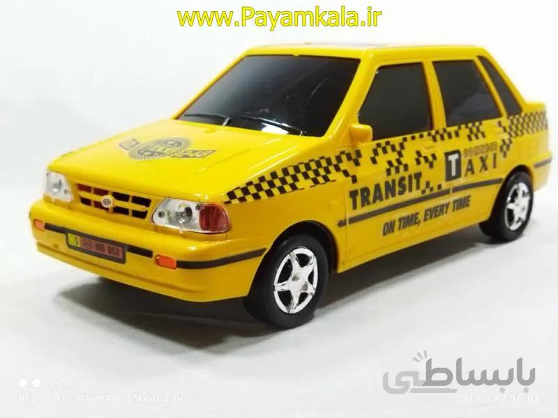 ماشین پلاستیکی پراید تاکسی 01-(953) زرد