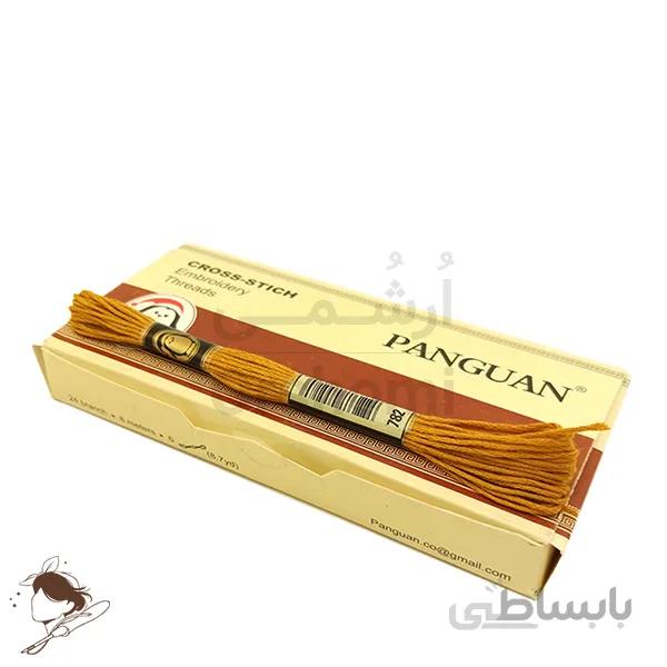 نخ نیدل پانچ و گلدوزی پنگوئن خردلی کد 782