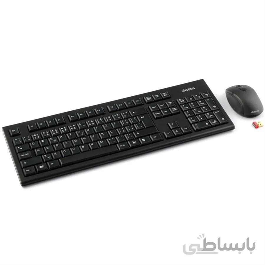 کیبورد و ماوس بی سیم ای فورتک مدل 7100N ا A4Tech 7100N Wireless Keyboard And Mouse