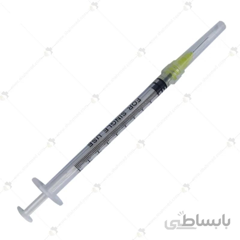 سرنگ 1 سی سی لوئرلاک (پیچی) برای تزریق انواع فیلرها با طول 13 میلی متر LuerLock syringe 1 cc