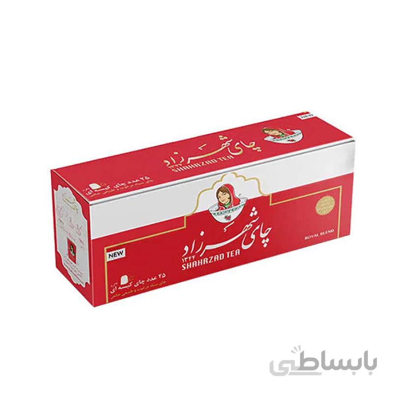 چای سیاه کیسه ای شهرزاد مدل Royal بسته 25 عددی