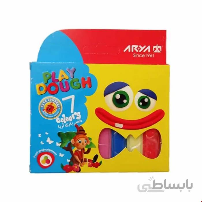 خمیر 7 رنگ جعبه مقوایی آریا