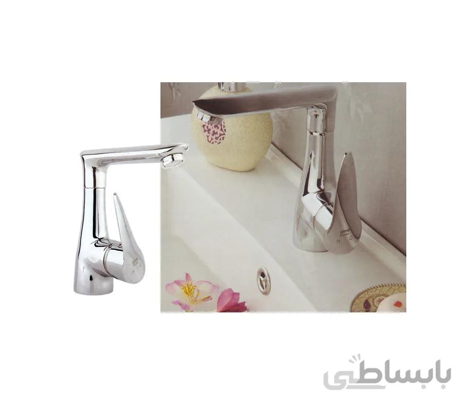 شیر روشویی مدل رابیت مات راسان ا روشویی رابیت مات