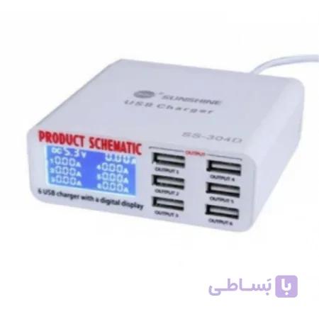 تستر شارژ و جریان 6 پورت سانشاین SUNSHINE SS-304D
