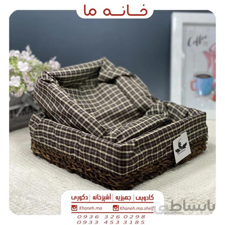 سبد نان جفتی حصیری