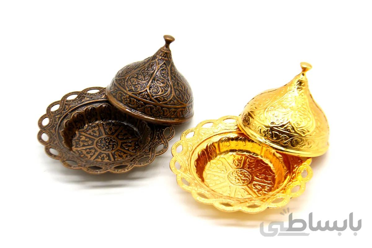 قندان ترک فلزی طرح دار