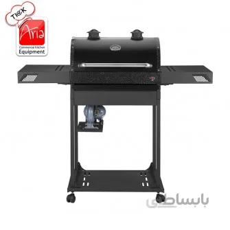باربیکیو ذغالی - 60 سانت 100 با شلف گریل آبکاری