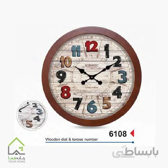 ساعت دیواری گرد فانتزی بزرگ 6108
