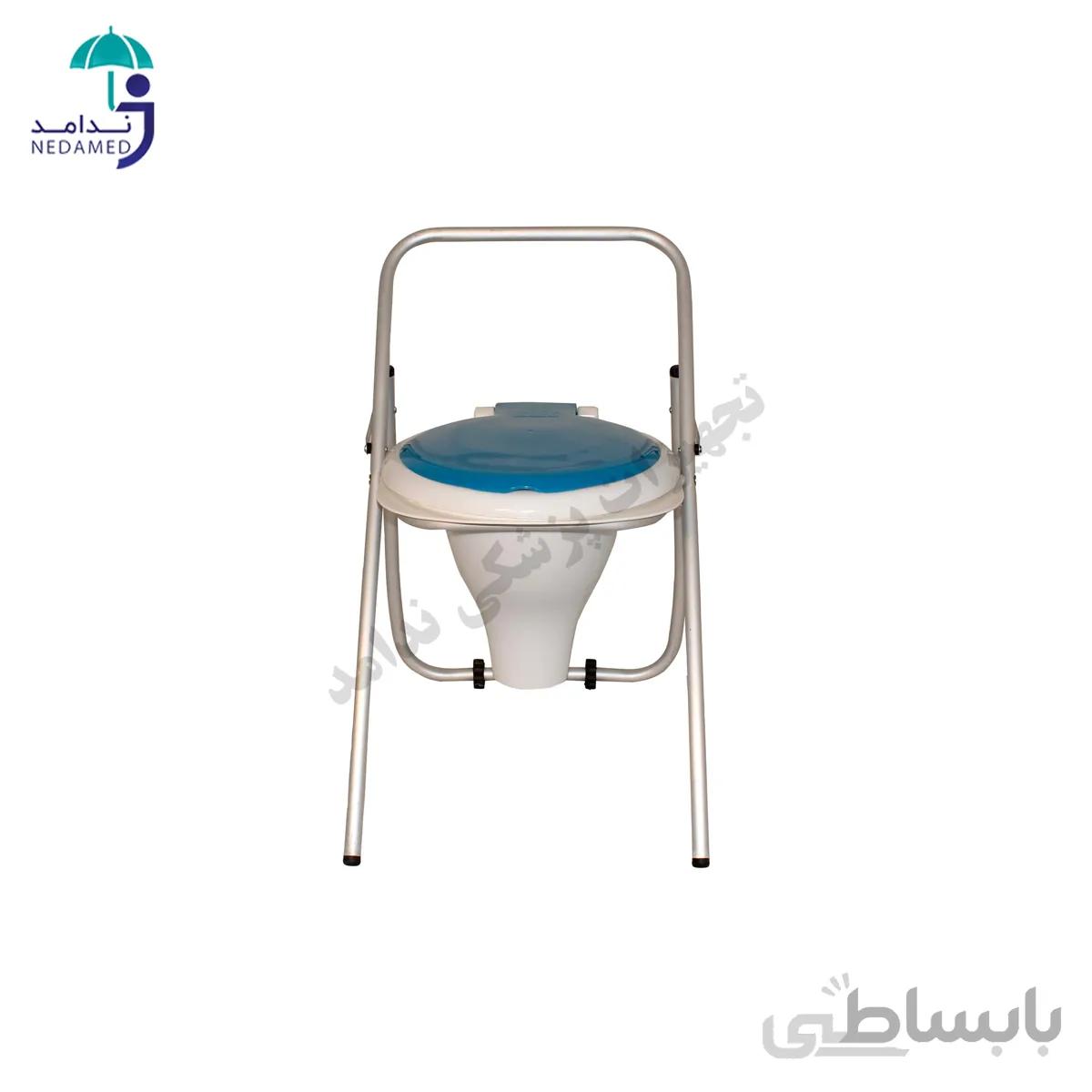 توالت تاشو ساده آلومینیوم مدل ایبکا